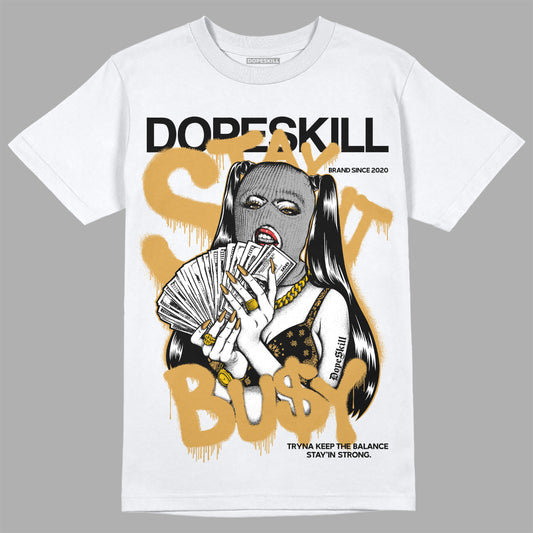 Jordan 11 "Gratitude" DopeSkill T-Shirt Stay It Busy Graphic Streetwear - White