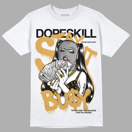 Jordan 11 "Gratitude" DopeSkill T-Shirt Stay It Busy Graphic Streetwear - White 