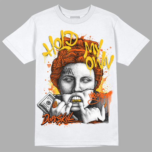 MSCHF Super Normal 2 Orange Milk DopeSkill T-Shirt Hold My Own Graphic Streetwear - White