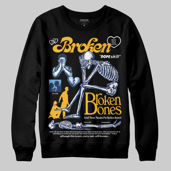Jordan 4 Retro ‘Dunk From Above’ DopeSkill Sweatshirt Broken Bones Graphic Streetwear - Black