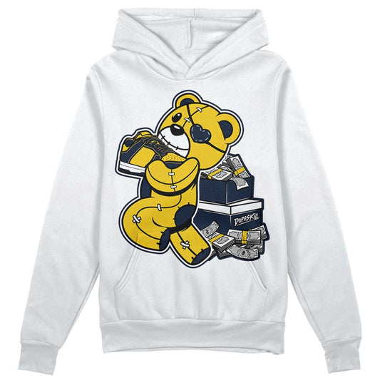 Dunk Low Vintage “Michigan” DopeSkill Hoodie Sweatshirt Bear Steals Sneaker Graphic Streetwear - White