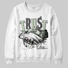 Jordan 4 WMNS “Seafoam” (2025) DopeSkill Sweatshirt Trust No One Graphic Streetwear - White