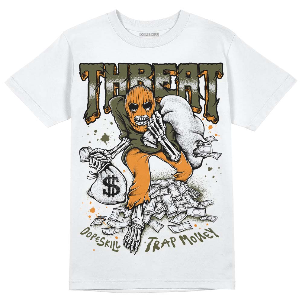 Jordan 5 "Olive" DopeSkill T-Shirt Threat Graphic Streetwear - White