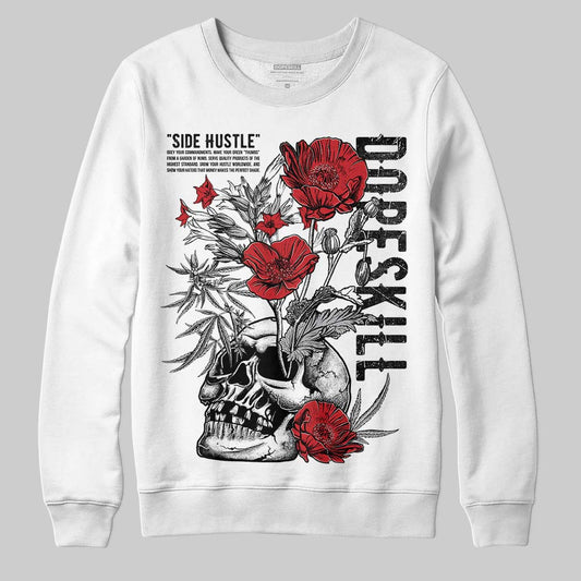 Jordan 4 OG “White Cement” DopeSkill Sweatshirt Side Hustle Graphic Streetwear - White