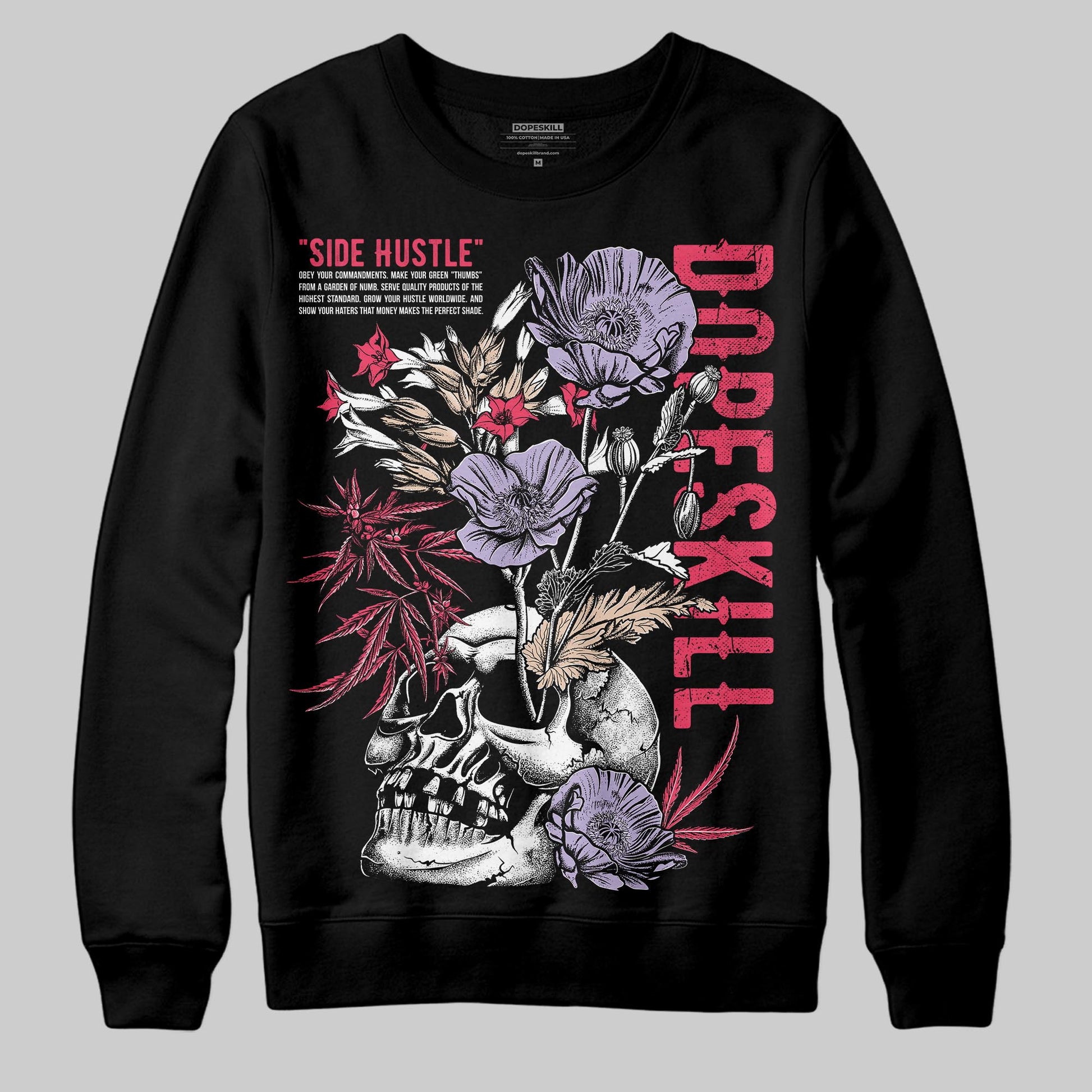 Jordan 5 Low “Peanut Butter Jelly” DopeSkill Sweatshirt Side Hustle Graphic Streetwear - Black
