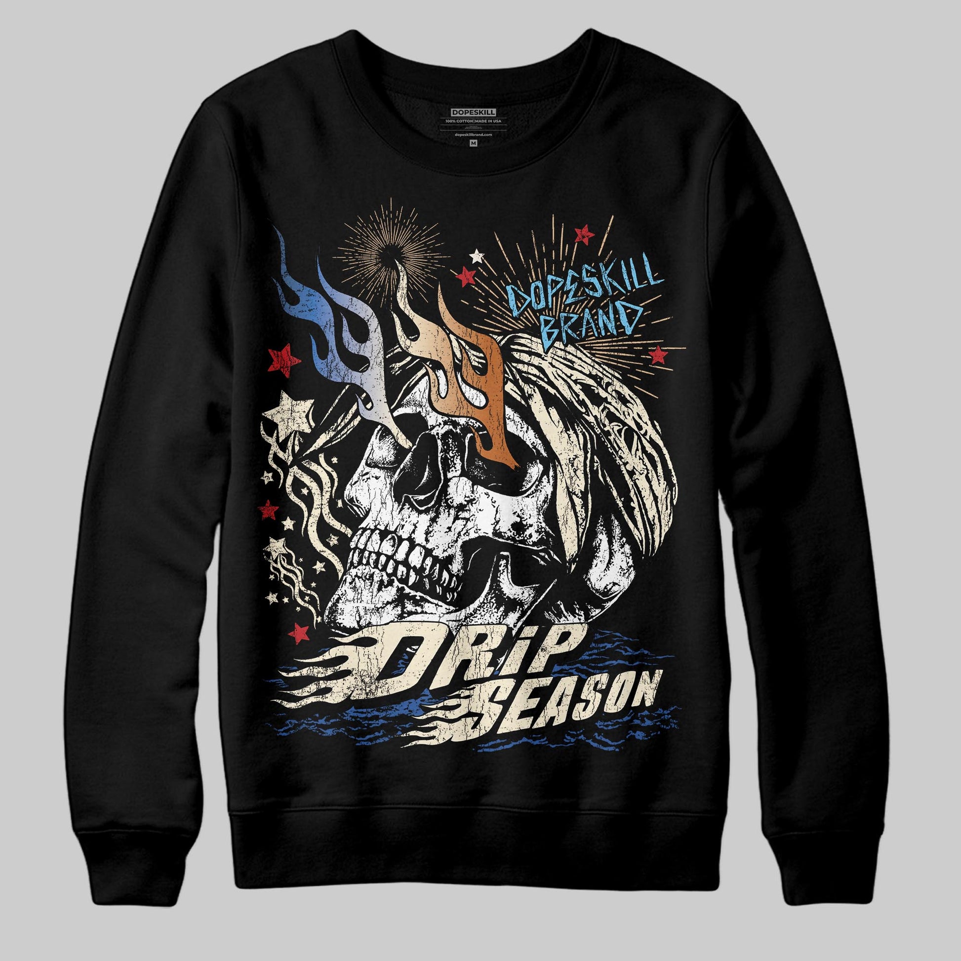 Jordan 17 Retro Low SP Infinite Archives DopeSkill Sweatshirt Drip Season Graphic Streetwear - Black