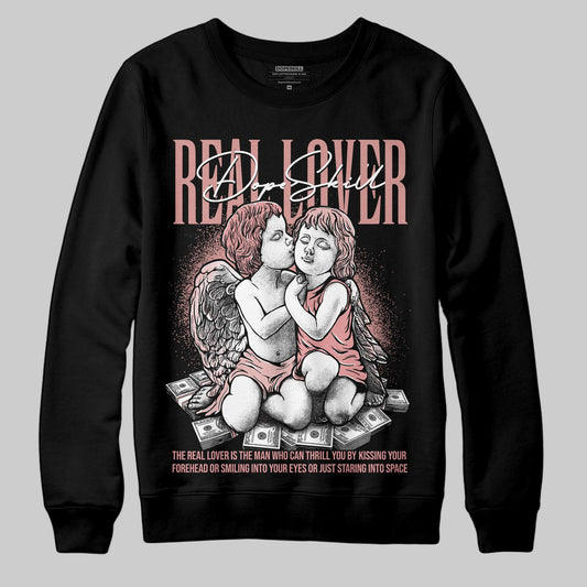 Jordan 40 “Dusty Rose” DopeSkill Sweatshirt Real Lover Graphic Streetwear - Black