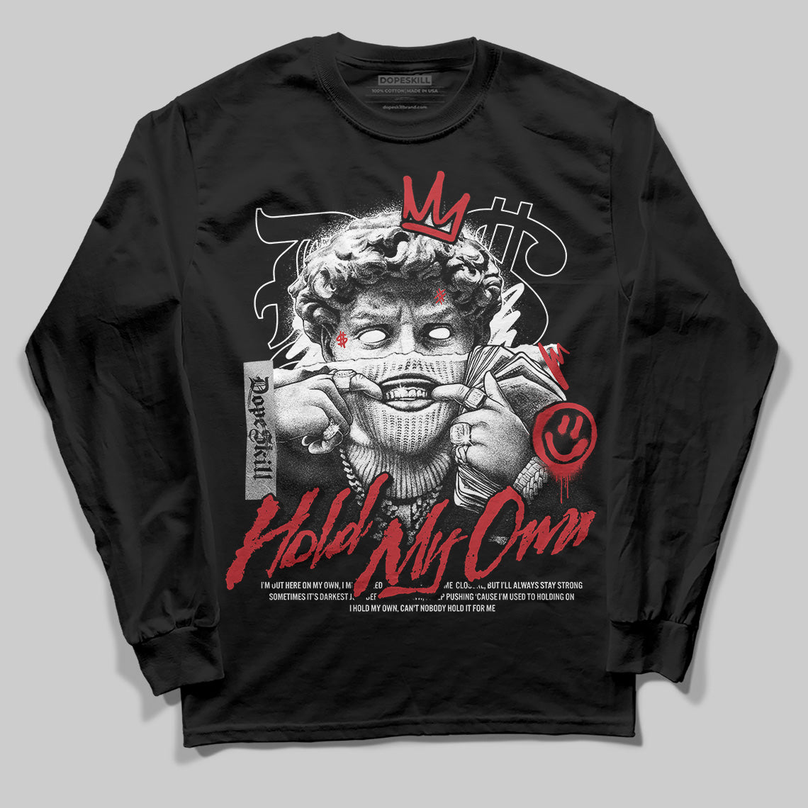 Jordan 11 Retro Low Bred (2025) DopeSkill Long Sleeve T-Shirt In My Way Graphic Streetwear - Black