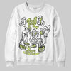 Jordan 5 “Luminous Green” DopeSkill Sweatshirt Real Y2K Players Graphic Streetwear - White