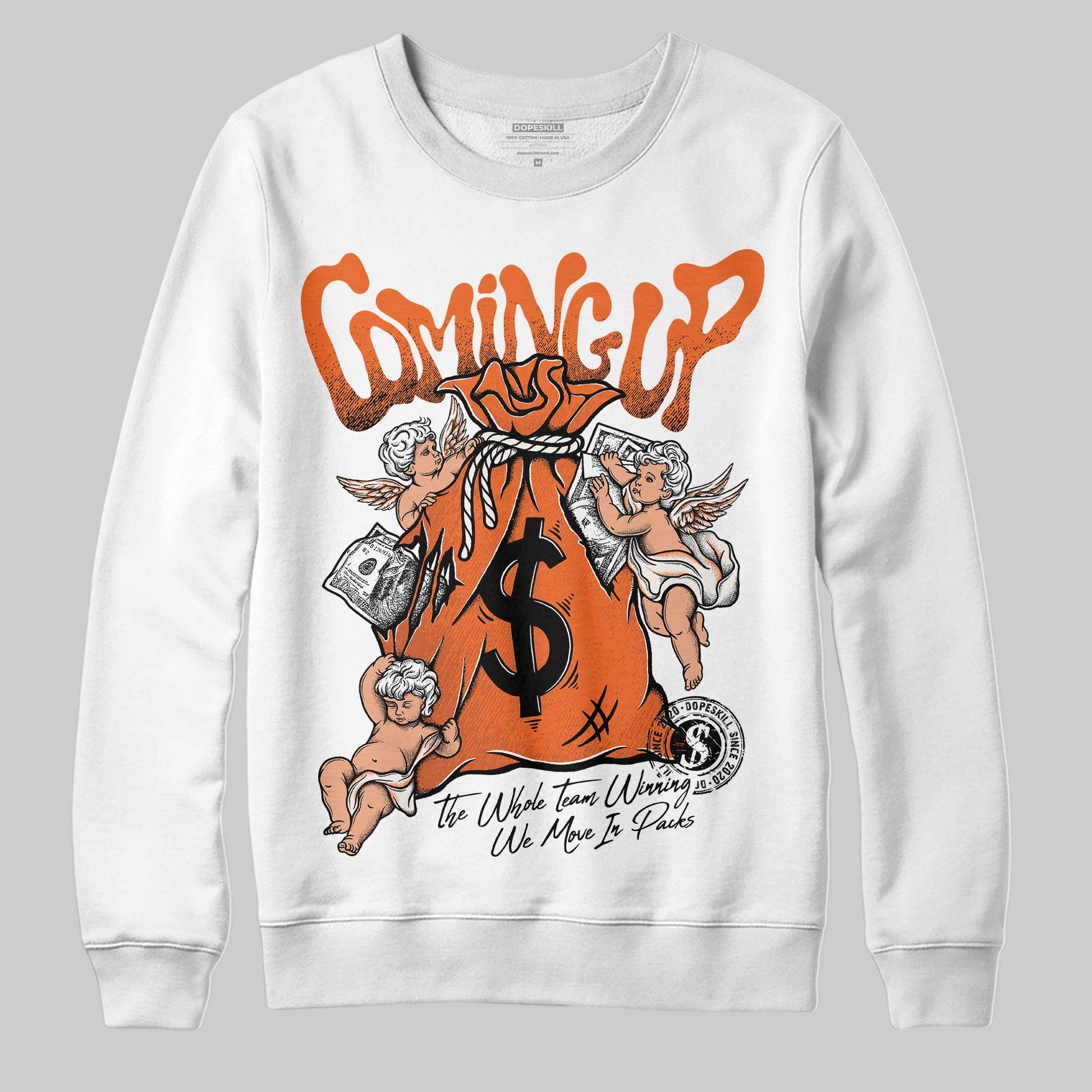 Jordan 1 Retro High OG Shattered Backboard (2025) DopeSkill Sweatshirt Money Bag Coming Up Graphic Streetwear - White