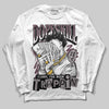 A Ma Maniére x Air Jordan 5 “Violet Ore” DopeSkill Long Sleeve T-Shirt Sorry I've Been Trappin Graphic Streetwear - White