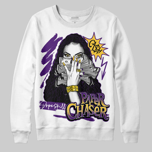 Jordan 12 “Field Purple” DopeSkill Sweatshirt NPC Graphic Streetwear - White