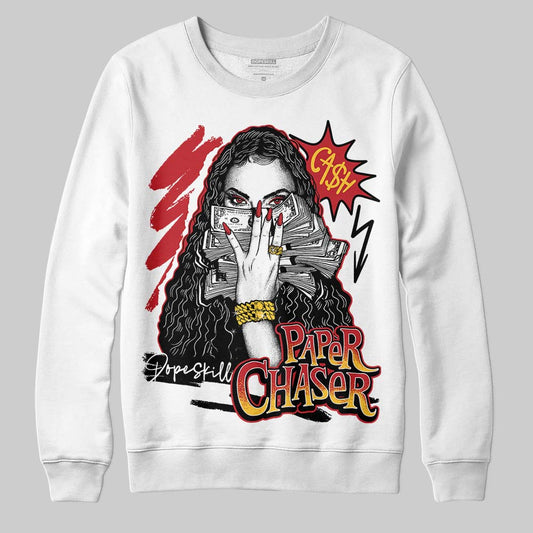 Jordan 14 Retro Ferrari (2025) DopeSkill Sweatshirt NPC Graphic Streetwear - White