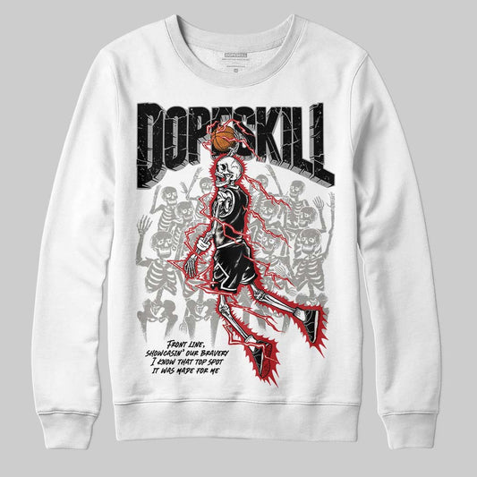 Nigel Sylvester x Jordan 1 Low OG “Nitro” DopeSkill Sweatshirt Thunder Dunk Graphic Streetwear - White