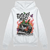 Black and White Sneakers DopeSkill Hoodie Sweatshirt Ease My Mind Graphic Streetwear - White