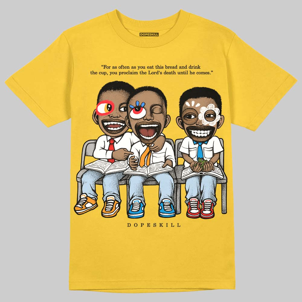 Jordan 6 “Yellow Ochre” DopeSkill T-Shirt First Sunday Graphic Streetwear - Daisy