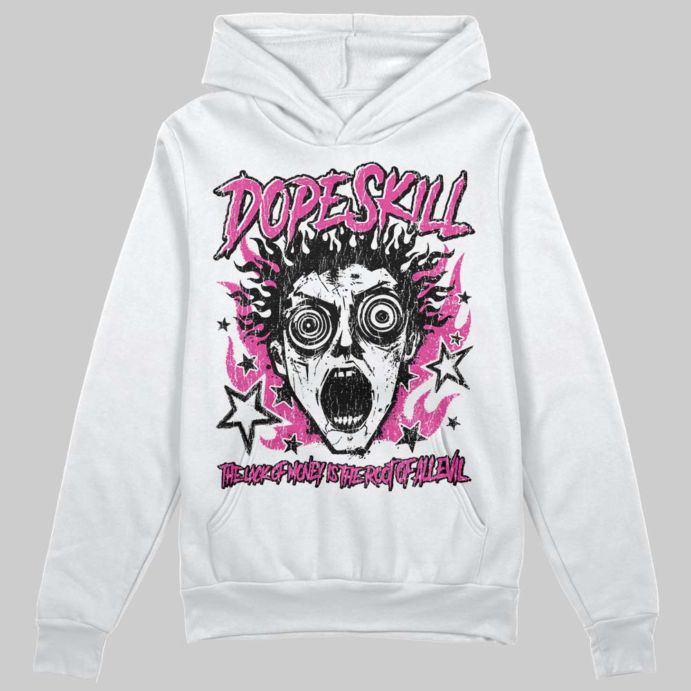 Pink Sneakers DopeSkill Hoodie Sweatshirt Root of Evil Graphic Streetwear - White