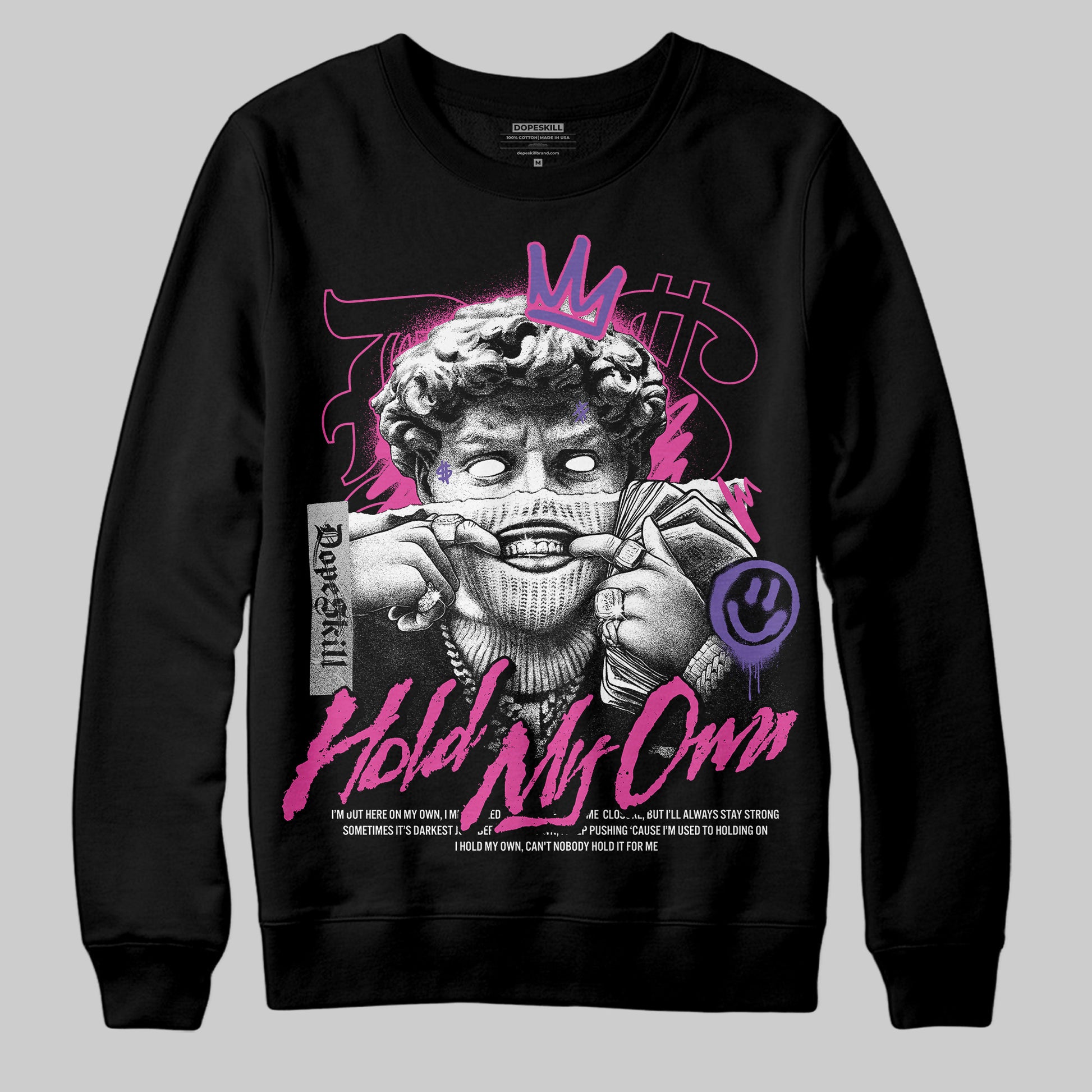 Dunk Low GS “Active Fuchsia” DopeSkill Sweatshirt In My Way Graphic Streetwear - Black