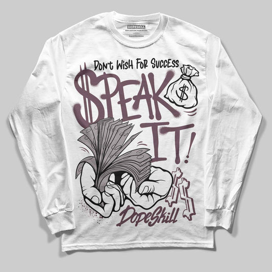 A Ma Maniére x Air Jordan 5 “Violet Ore” DopeSkill Long Sleeve T-Shirt Speak It Graphic Streetwear - White
