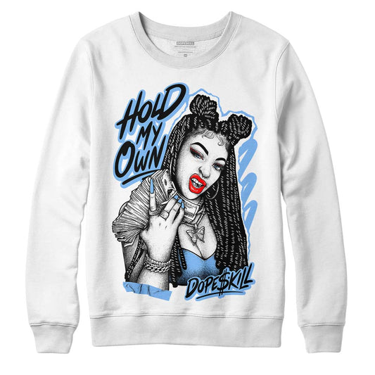 Jordan 9 Powder Blue DopeSkill Sweatshirt New H.M.O Graphic Streetwear - White