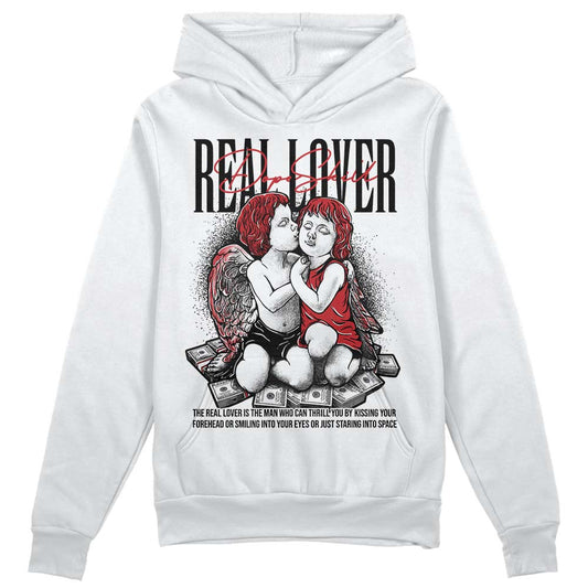 Jordan 12 “Red Taxi” DopeSkill Hoodie Sweatshirt Real Lover Graphic Streetwear - White 