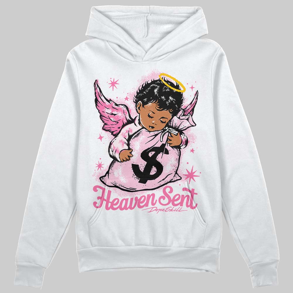 Dunk Low LX Pink Foam DopeSkill Hoodie Sweatshirt Heaven Sent Graphic Streetwear - White