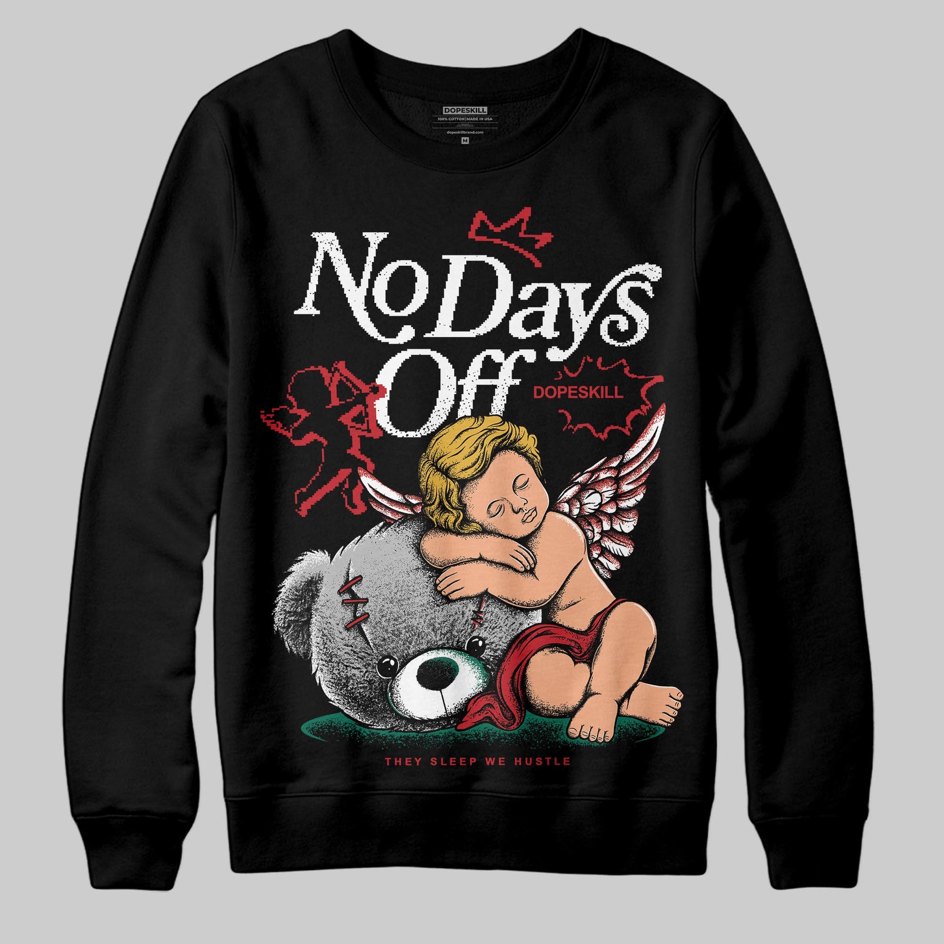 Jordan 3 Mexico 'El Vuelo' DopeSkill Sweatshirt New No Days Off Graphic Streetwear - Black