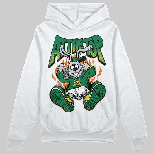 Green Sneakers DopeSkill Hoodie Sweatshirt At The Top Graphic Streetwear - White