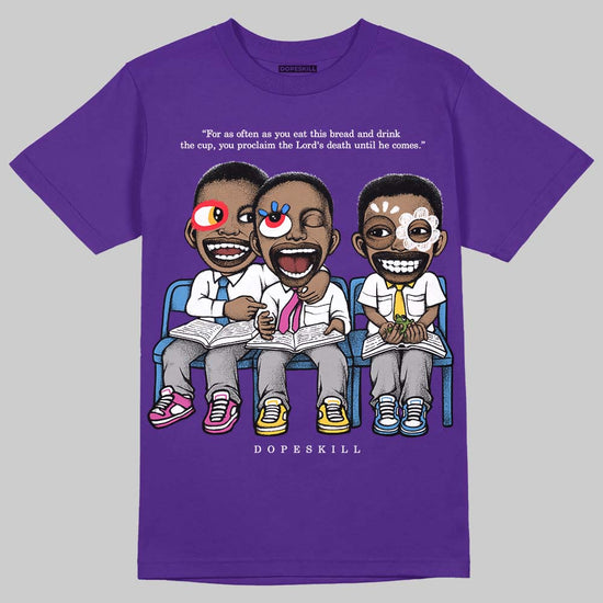 PURPLE Sneakers DopeSkill T-Shirt First Sunday Graphic Streetwear - Purple