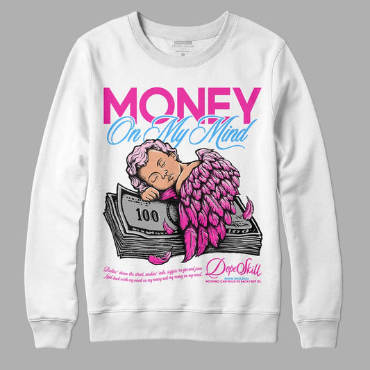 Pink Sneakers DopeSkill Sweatshirt MOMM Graphic Streetwear - White