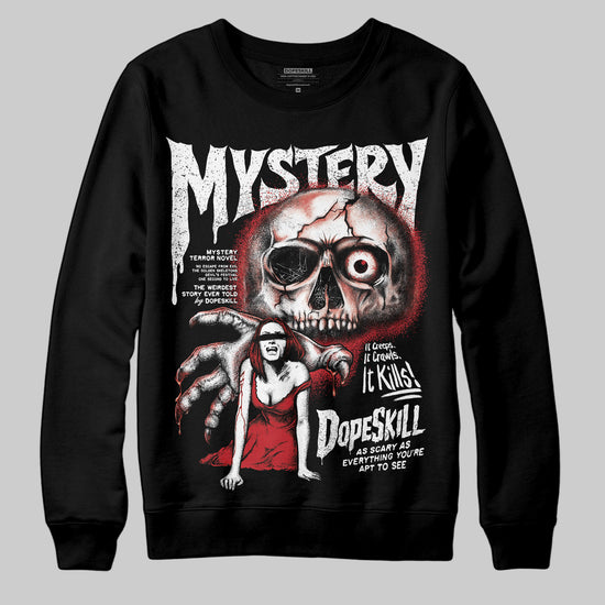 Jordan 11 Retro Low Bred (2025) DopeSkill Sweatshirt Mystery Ghostly Grasp Graphic Streetwear - Black