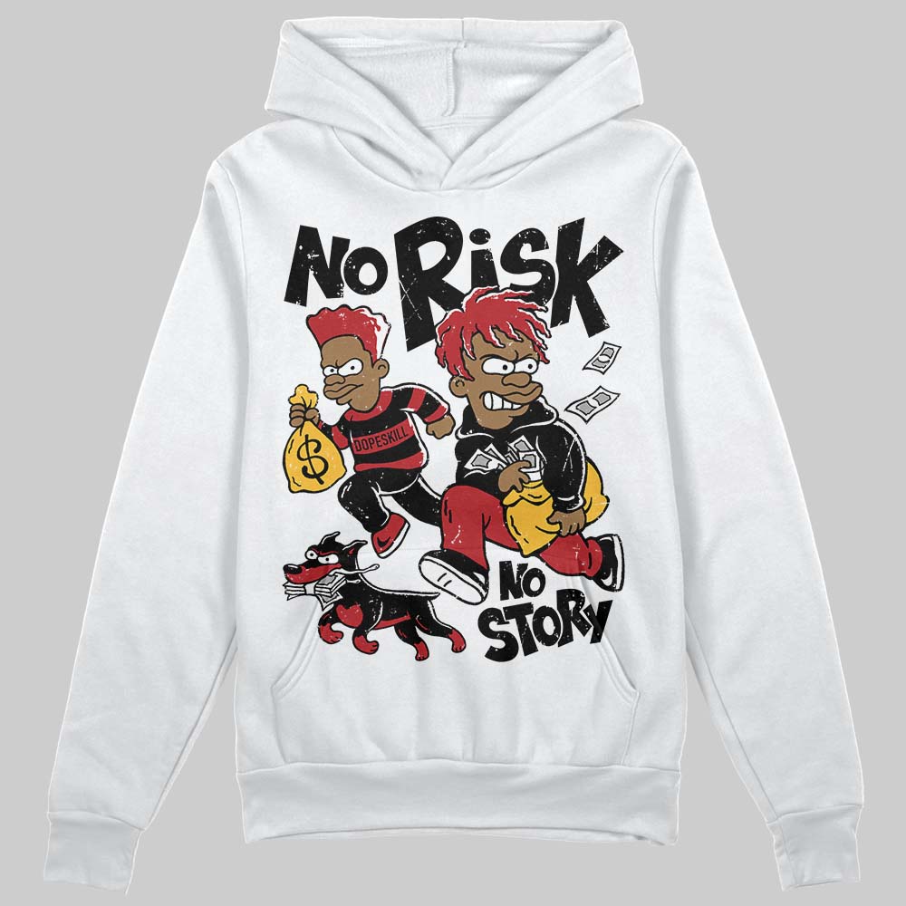 Jordan 14 Golf “Last Shot” DopeSkill Hoodie Sweatshirt No Risk No Story Graphic Streetwear - White