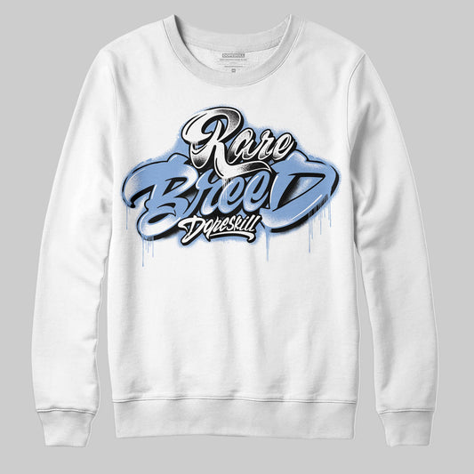 Jordan 4 WMNS 'Forget Me Not' DopeSkill Sweatshirt Rare Breed Type Graphic Streetwear - White