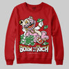 Nigel Sylvester x Air Jordan 4 ‘Brick by Brick’ DopeSkill Sweatshirt Born To Be Rich Graphic Streetwear - Red