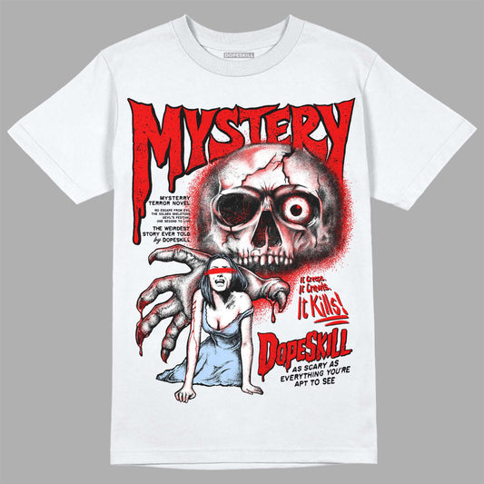 Jordan 11 Retro Cherry DopeSkill T-Shirt Mystery Ghostly Grasp Graphic Streetwear - White 