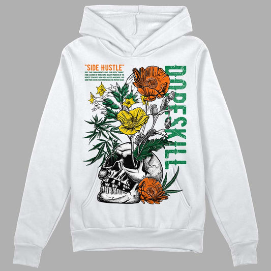 Green Sneakers DopeSkill Hoodie Sweatshirt Side Hustle Graphic Streetwear - White