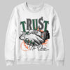 Dunk Low Team Dark Green Orange DopeSkill Sweatshirt Trust No One Graphic Streetwear - White