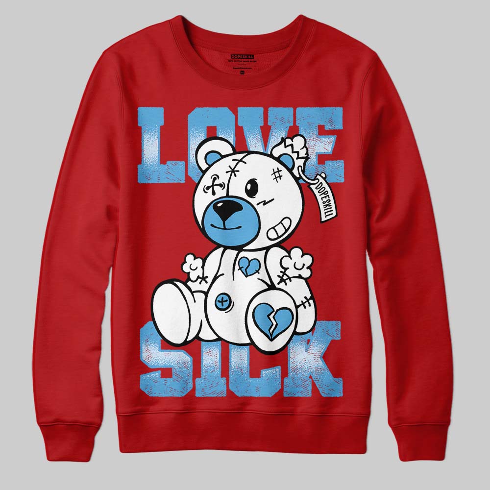 Jordan 11 Retro Cherry DopeSkill Sweatshirt Love Sick Graphic Streetwear - Red
