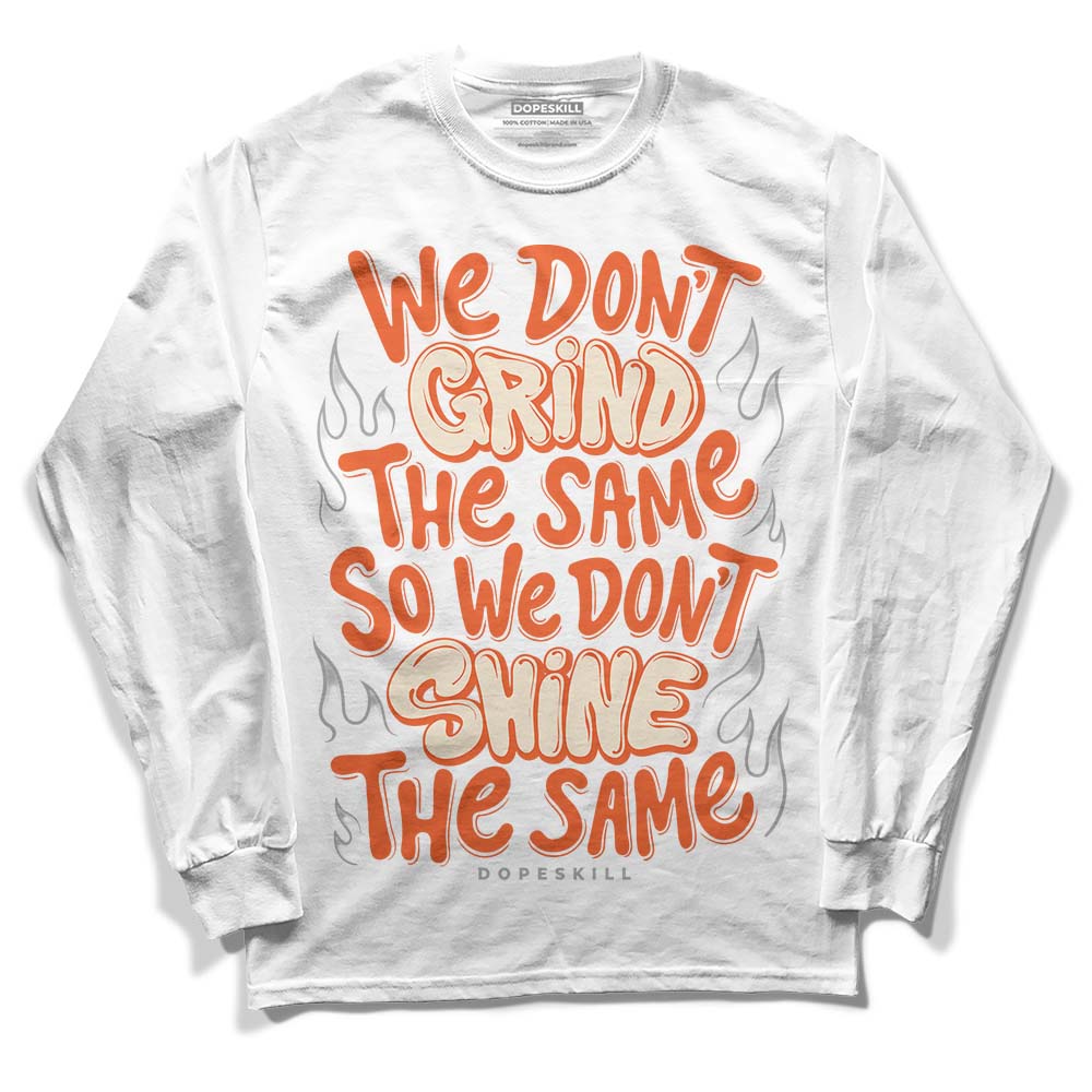 Jordan 3 Georgia Peach DopeSkill Long Sleeve T-Shirt Grind Shine Graphic Streetwear - White