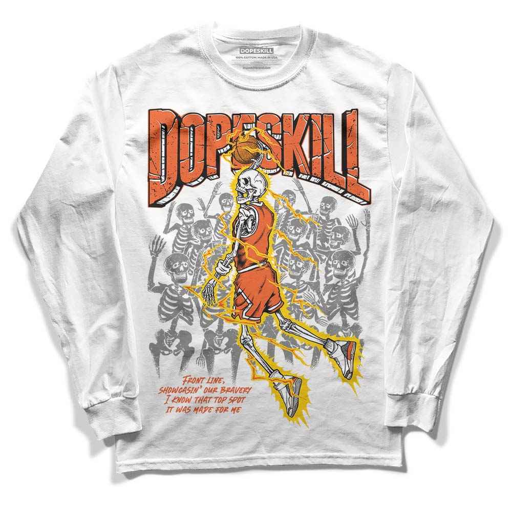 Jordan 3 Georgia Peach DopeSkill Long Sleeve T-Shirt Thunder Dunk Graphic Streetwear - White