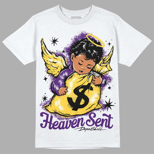 Jordan 12 “Field Purple” DopeSkill T-Shirt Heaven Sent Graphic Streetwear - WHite