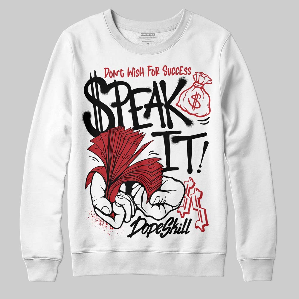 Jordan 14 Golf “Last Shot” DopeSkill Sweatshirt Speak It Graphic Streetwear - White