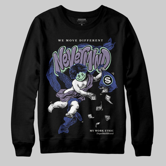 Jordan 1 Retro Low OG Zion Williamson Voodoo Alternate DopeSkill Sweatshirt Nevermind Graphic Streetwear - Black