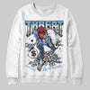 Jordan 12 Retro 'Melo' DopeSkill Sweatshirt Threat Graphic Streetwear - White