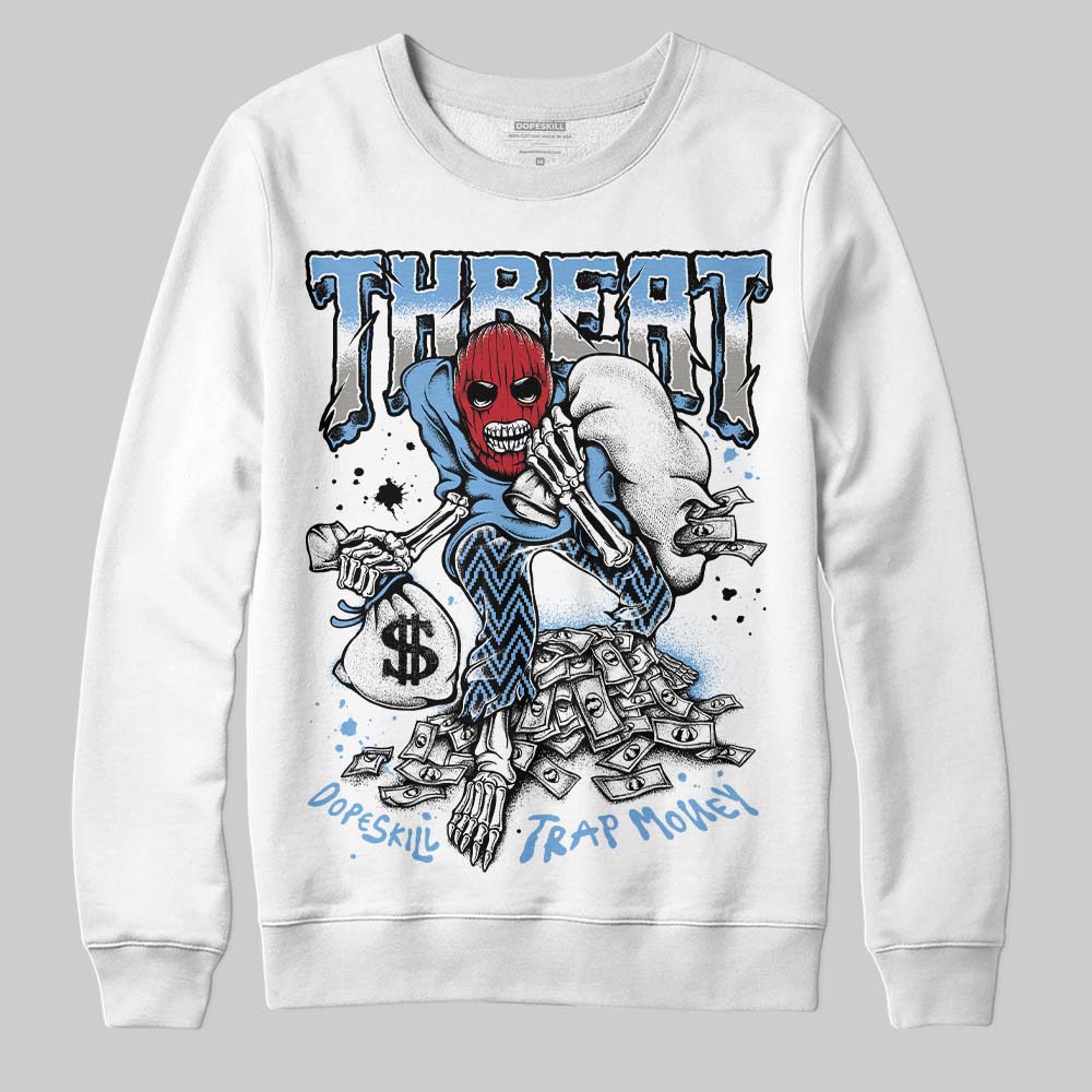 Jordan 12 Retro 'Melo' DopeSkill Sweatshirt Threat Graphic Streetwear - White