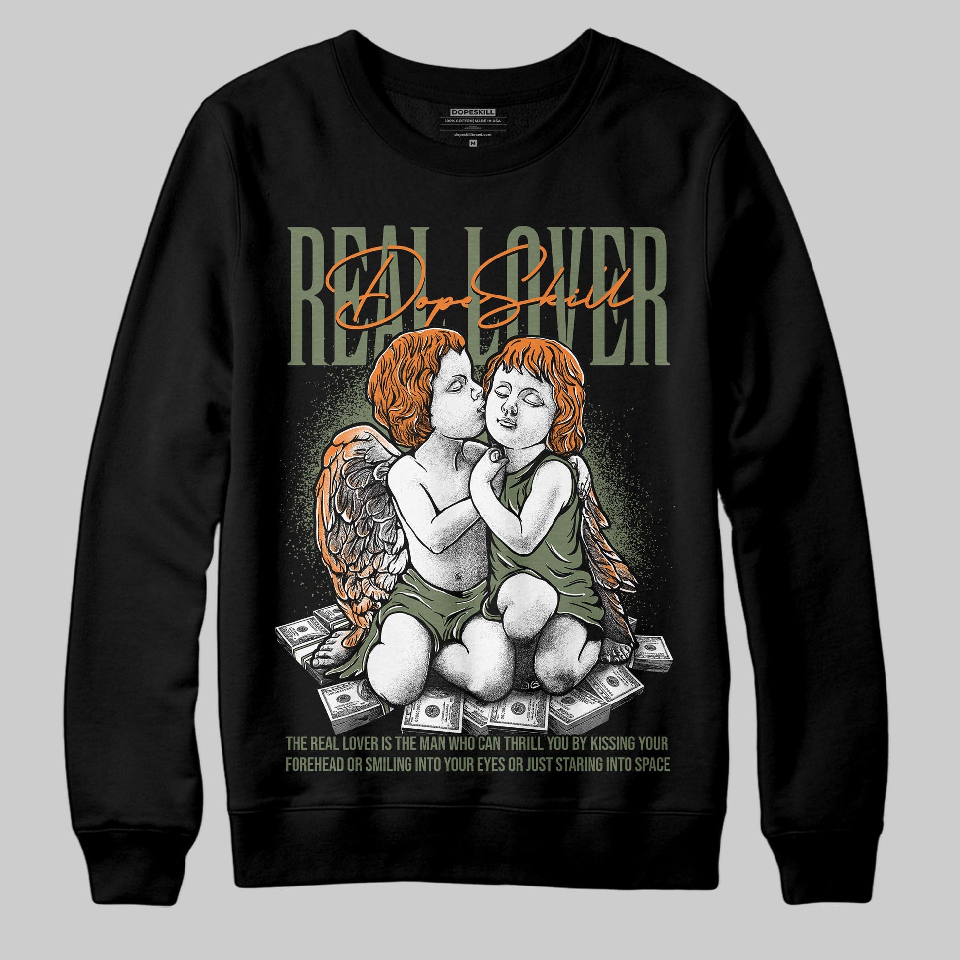 Jordan 4 Retro OG SP Undefeated (2025) DopeSkill Sweatshirt Real Lover Graphic Streetwear - Black