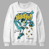 Jordan 5 Aqua DopeSkill Sweatshirt Nevermind Graphic Streetwear - White