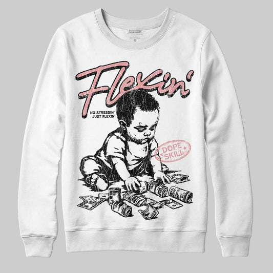 Harris Tweed x Wmns Dunk Low 'Black Phantom' DopeSkill Sweatshirt Flexin' Graphic Streetwear - White