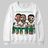 Jordan 5 “Lucky Green” DopeSkill Sweatshirt First Sunday Graphic Streetwear - White
