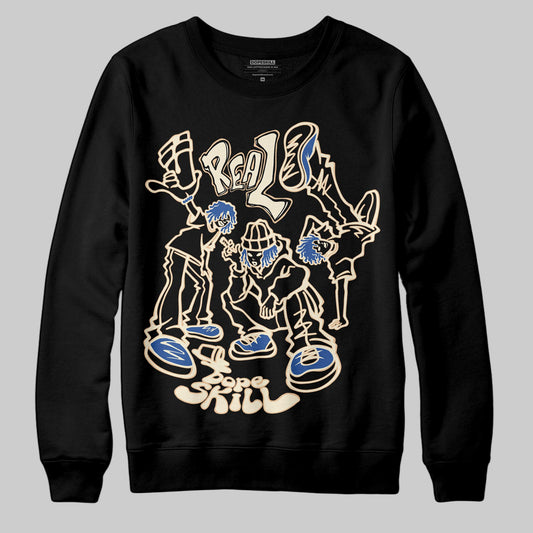 Jordan 17 Retro Low SP Infinite Archives DopeSkill Sweatshirt Real Y2K Players Graphic Streetwear - Black